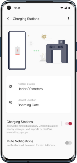 oneplus charging station setting