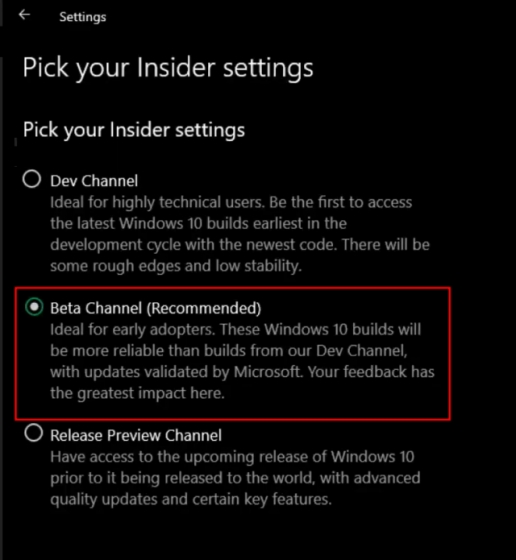 Установите Windows 10 New Feature Experience Pack