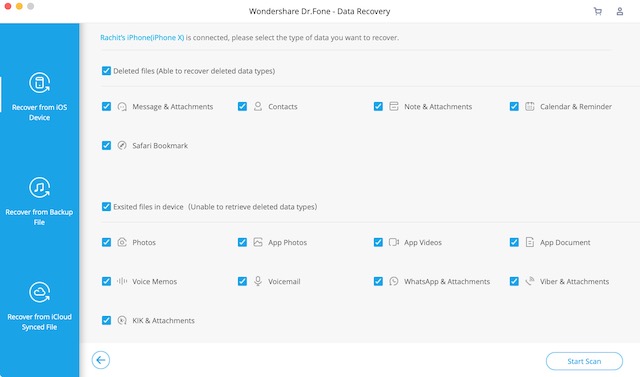 dr fone ios data recovery not working