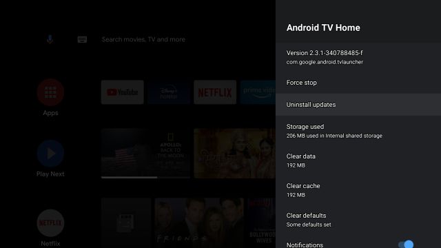 Отключить рекламу на главном экране Android TV (2021 г.)