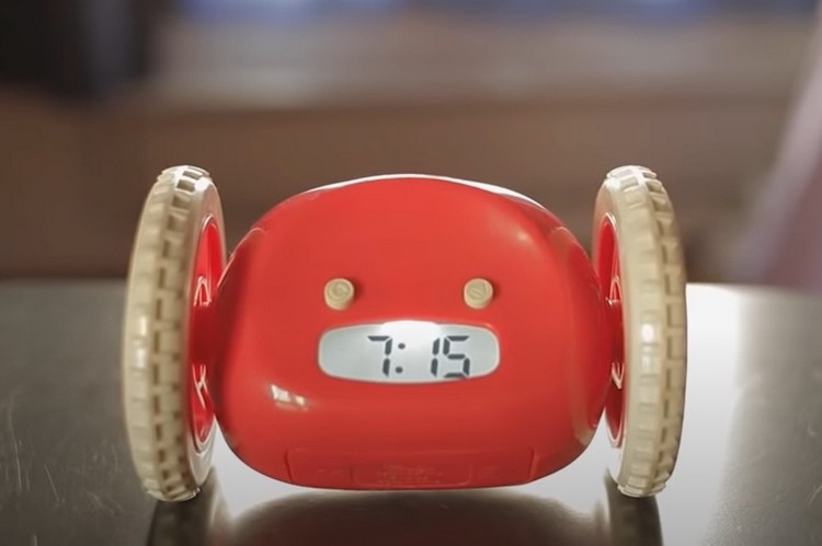 alarm clock that runs away