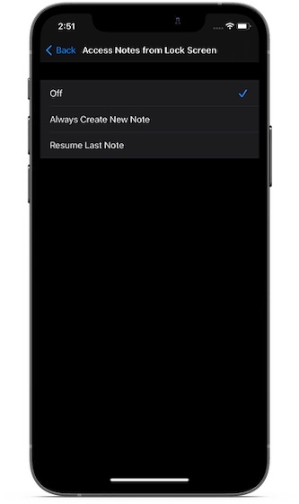 Deshabilite el acceso a Apple Notes desde la pantalla de bloqueo