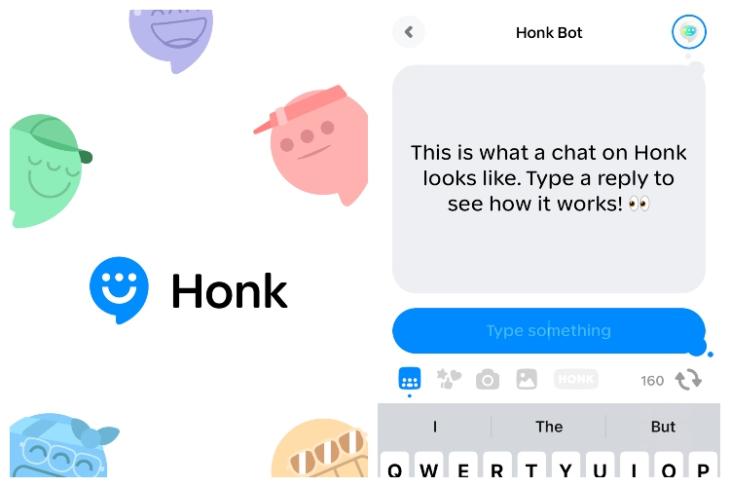 Honk messaging app for real time conversations