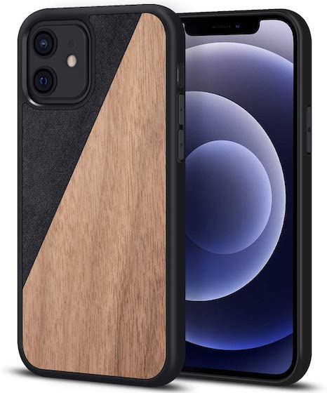 Case Yard Wooden Case for iPhone-12-Mini Soft TPU Silicone cover Slim Fit  Shockproof Wood Protective Phone Cover for Girls Boys Men and Women  Supports Wireless Charging Las Vegas Gambler Design 