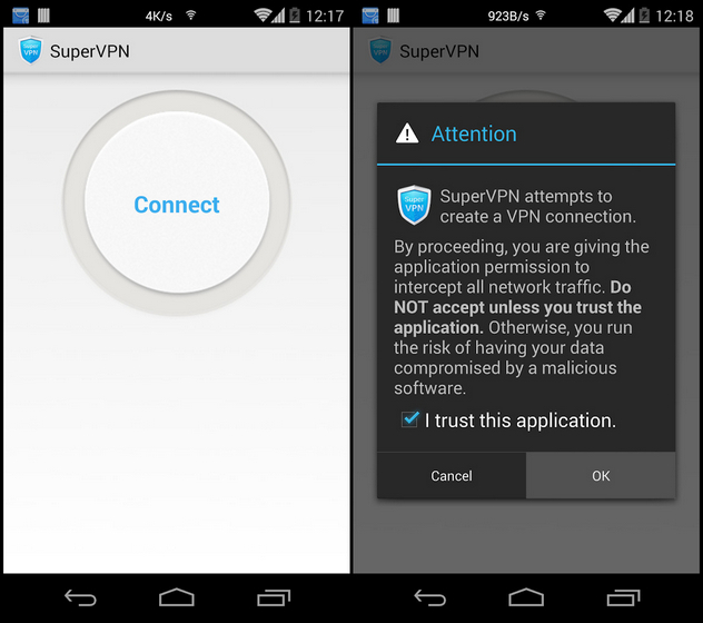 Most Dangerous Android Apps SuperVPN
