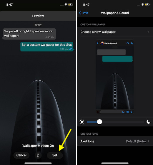 How to Change WhatsApp Background for Individual Chats Beebom