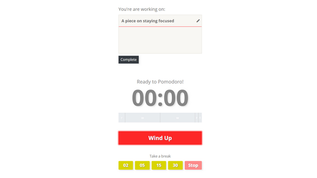 pomodoro time tracker app