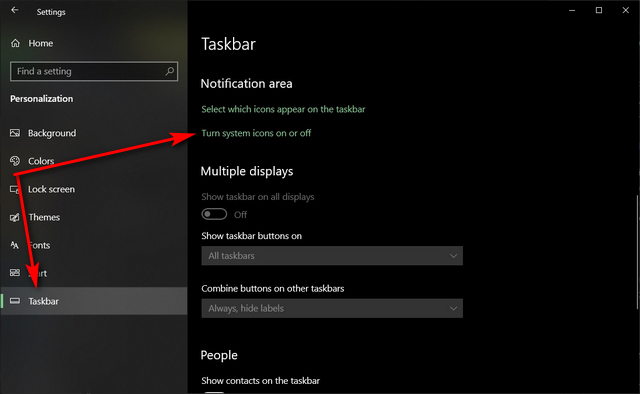 Restore Missing Notification Area Icons