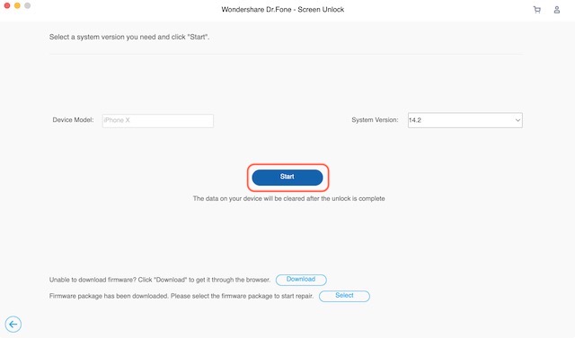 Steps to Unlock and Rest Locked iOS Devices using Dr.Fone 5