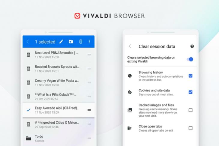 Vivaldi 3.5 for Android Adds Toggle to Clear Browsing Data on Exit