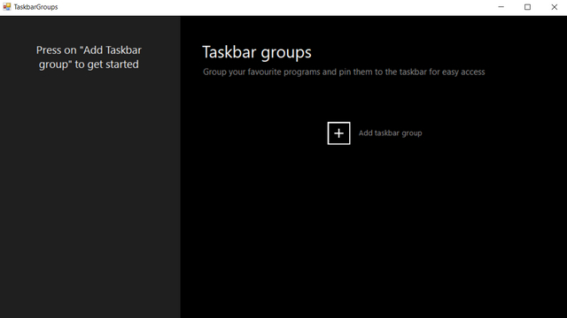 add taskbar group