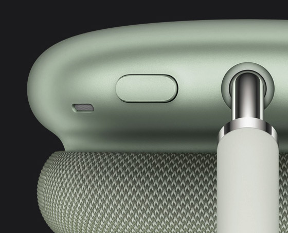 airpods max noise cancelation button