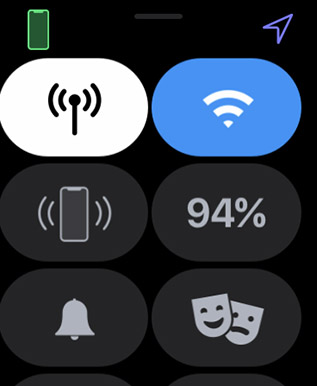 apple watch control center