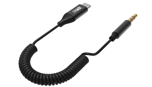 coiled lightning to aux cable for airpods max