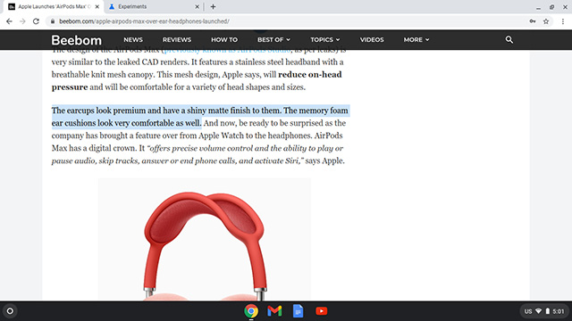 How to Copy Link to Text in Chrome OS - 13