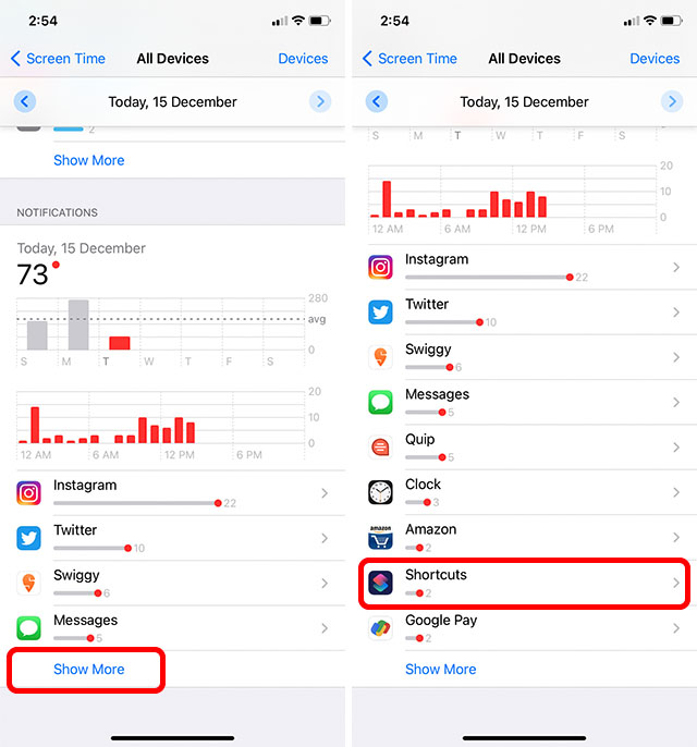 deshabilitar las notificaciones para los atajos de siri iphone paso 4