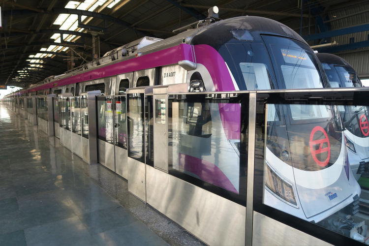 driverless delhi metro - magenta line