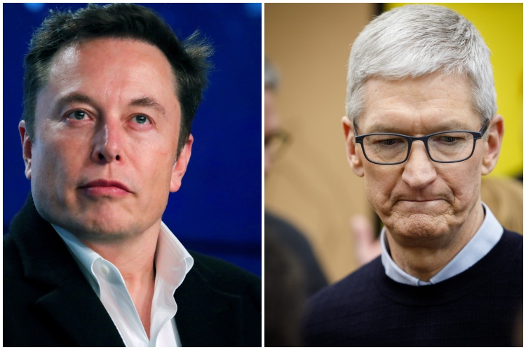 elon musk tim cook tesla acquisition