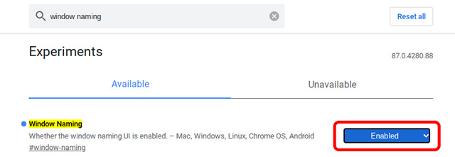 How to Enable Window Naming in Chrome OS - 7