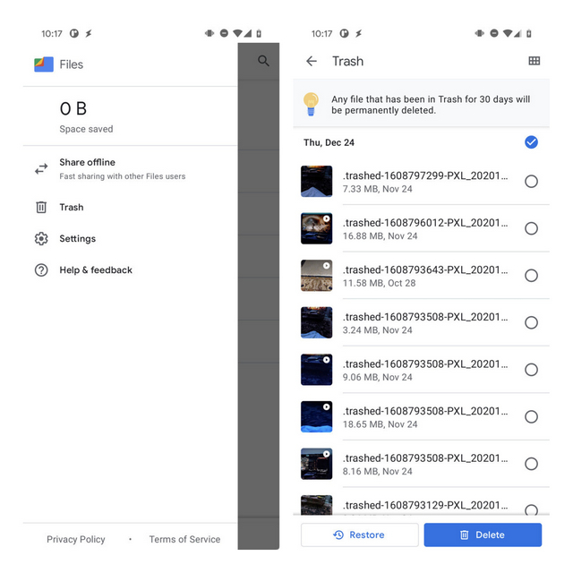 Files by Google App Will Soon Get a Trash Folder Beebom