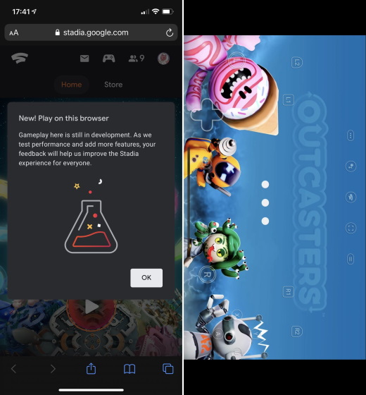Stadia lives: working on browser games