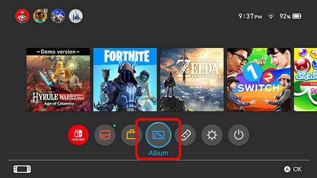 nintendo switch album