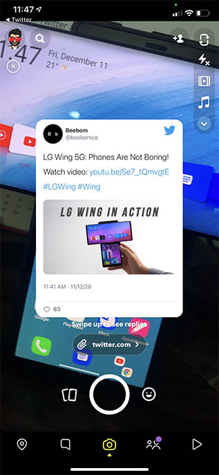 How to Share Tweets on Snapchat on iPhone and Android - 27