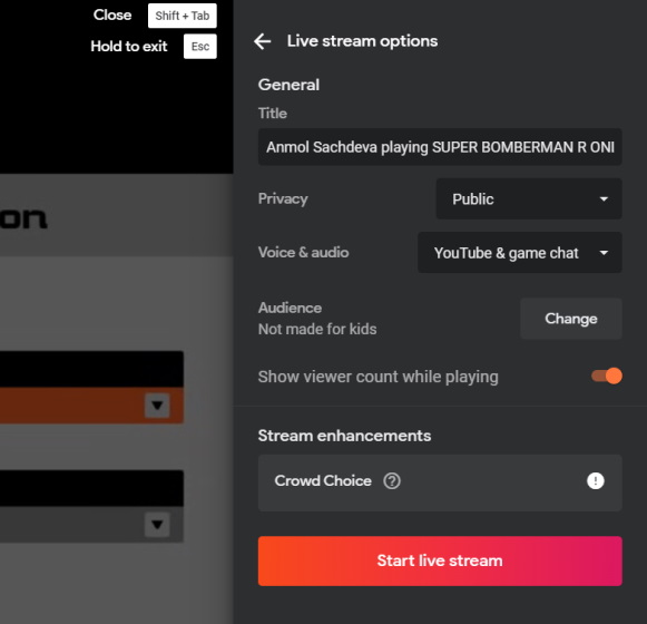 stream google stadia games to youtube guide