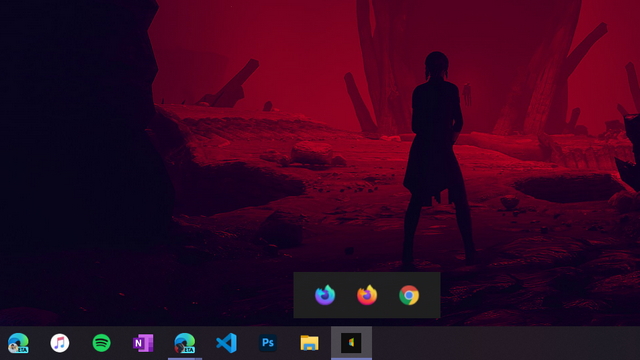 taskbar shortcuts final output