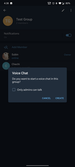 Telegram Beta Adds Group Voice Calling on Android  Guide  - 94