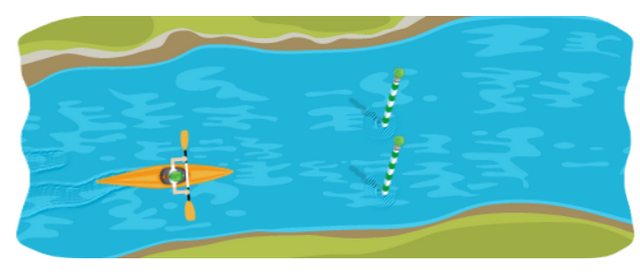 Slalom Canoe Google Doodle Game