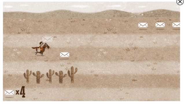 Pony Express Google Doodle Gameplay