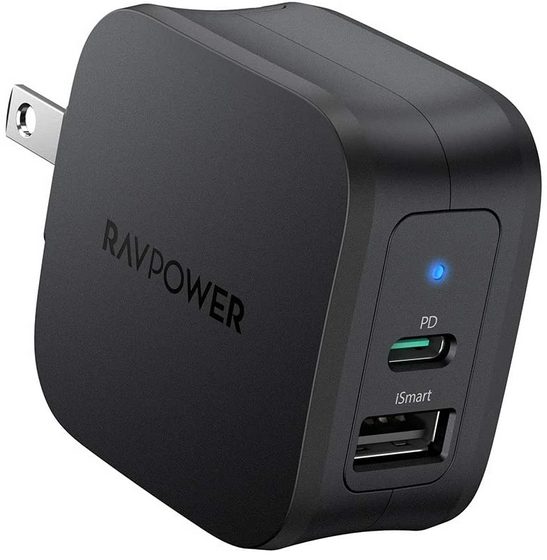 RAVPower 30W 2-Port Fast Charger for galaxy S21 plus
