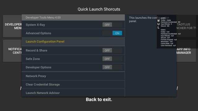 developer options tool