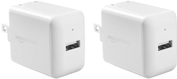 Amazon Basics One-Port 12W USB Wall Charger