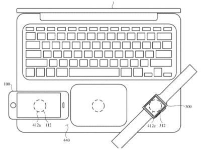 Apple macbook wireless charging patent