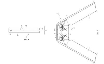Apple patent geared hinge foldable iphone