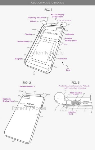 Apple patent iphone cases with airpods charging