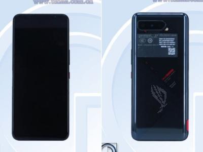 Asus ROG Phone 5 TENAA listing - design with dot matrix display on the rear leaked