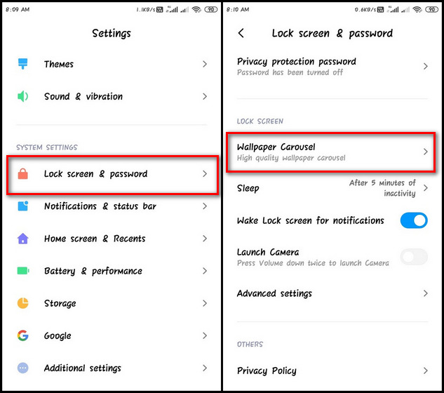 Xiaomi Automatically Change Lock Screen Wallpapers on Android