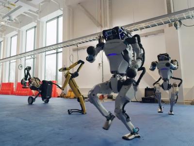 Boston Dynamics robots dance feat.
