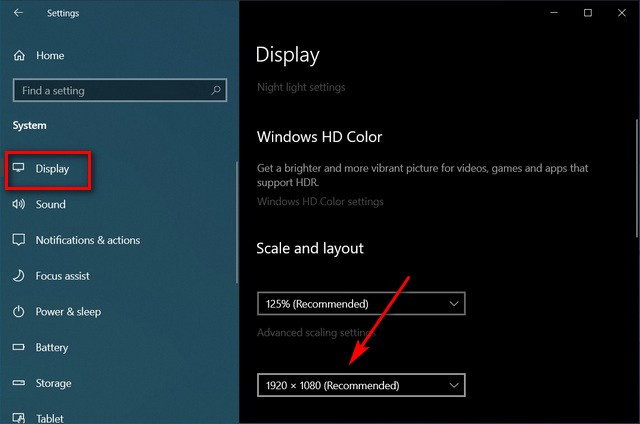 Change Display Resolution