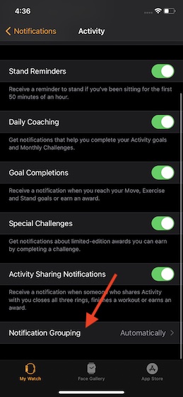 How to Manage Notification Grouping on Apple Watch - 68