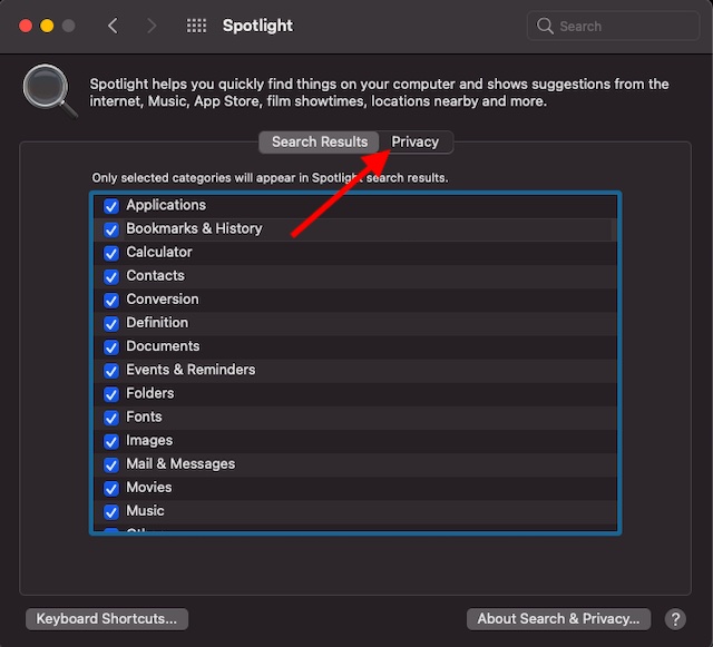 How to Prevent Spotlight from Searching Specific Folder on Mac - 41