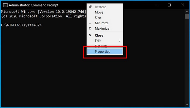 Customize Command Prompt Color and Font in Windows 10 - 32