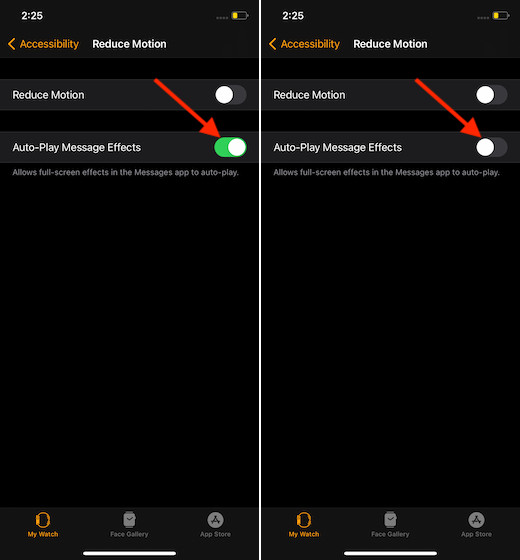 How to Disable Autoplay iMessage Effects on Apple Watch - 61