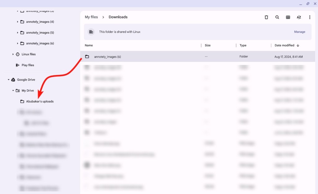 Drag and drop files to Google Drive - free up storage space on Chromebook