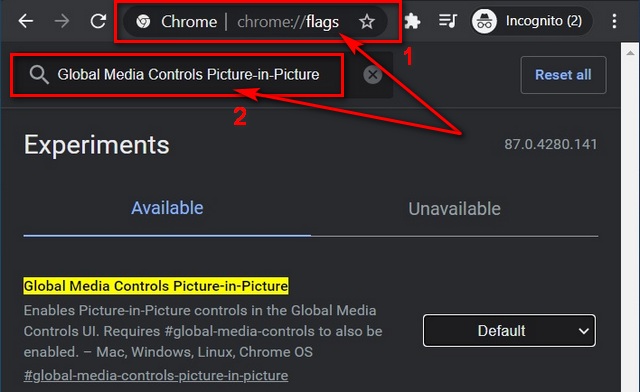 How to Enable Picture in Picture  PiP  Mode on Google Chrome - 67