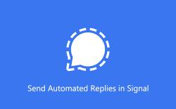 How to Send Automated Replies in Signal App