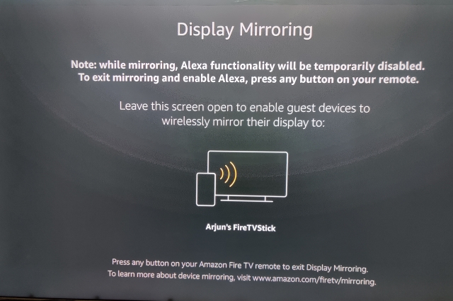 display mirroring